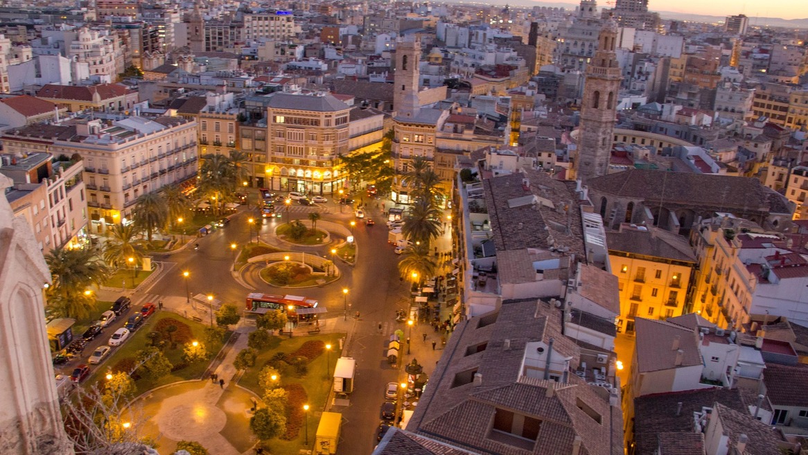 A square in Valencia
