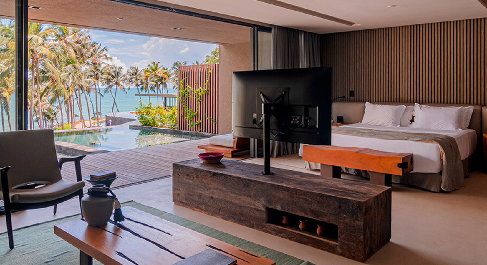 deluxe bedroom with private pool
