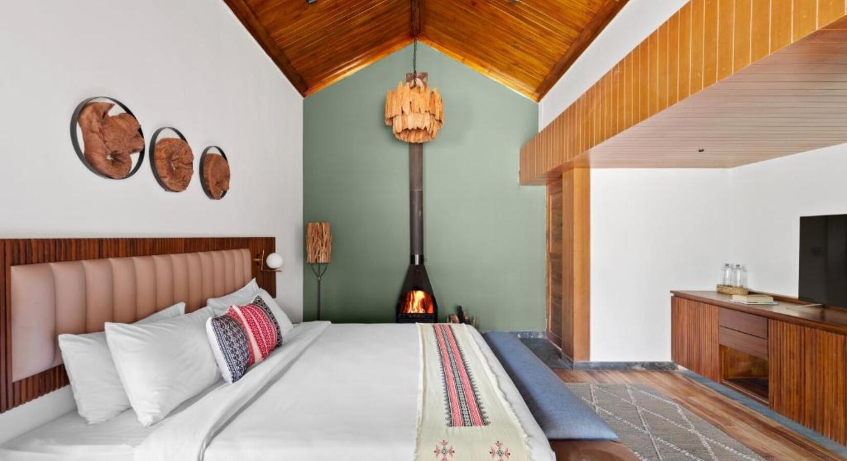 Bedroom with Fireplace