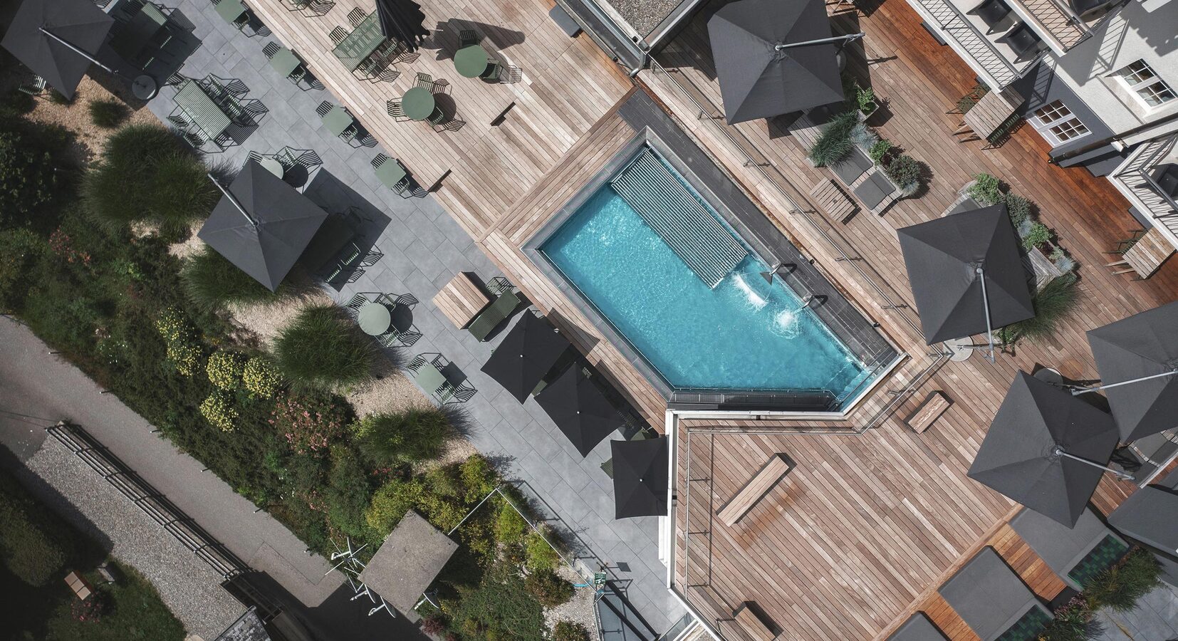 Pool Aerial View
