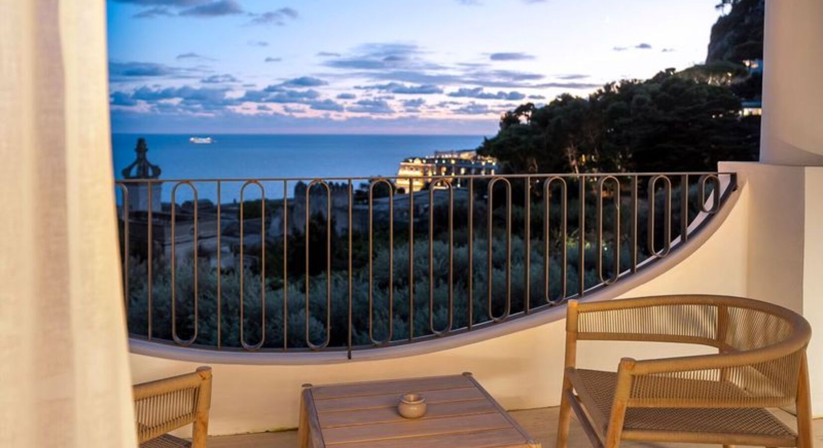 View from terraced bedroom 