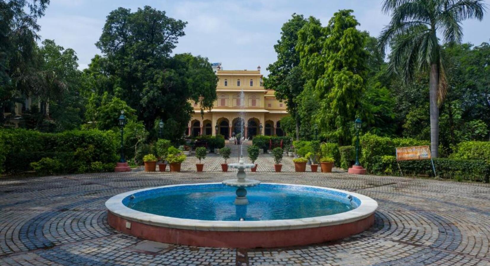 Palace Exterior with Fountain