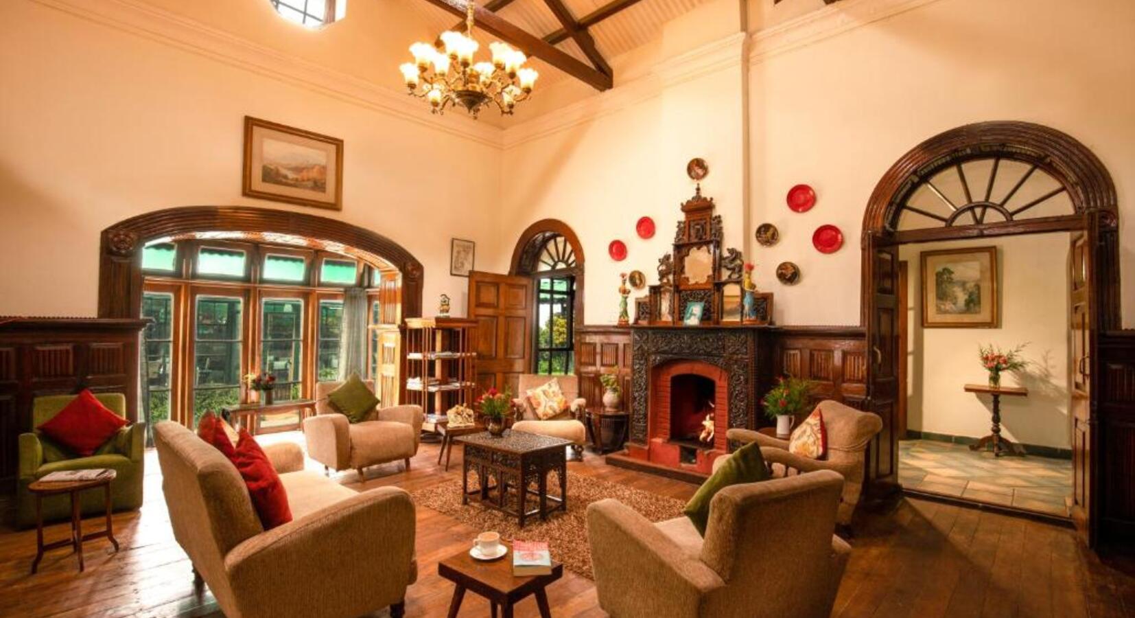 Sitting Room with Fireplace