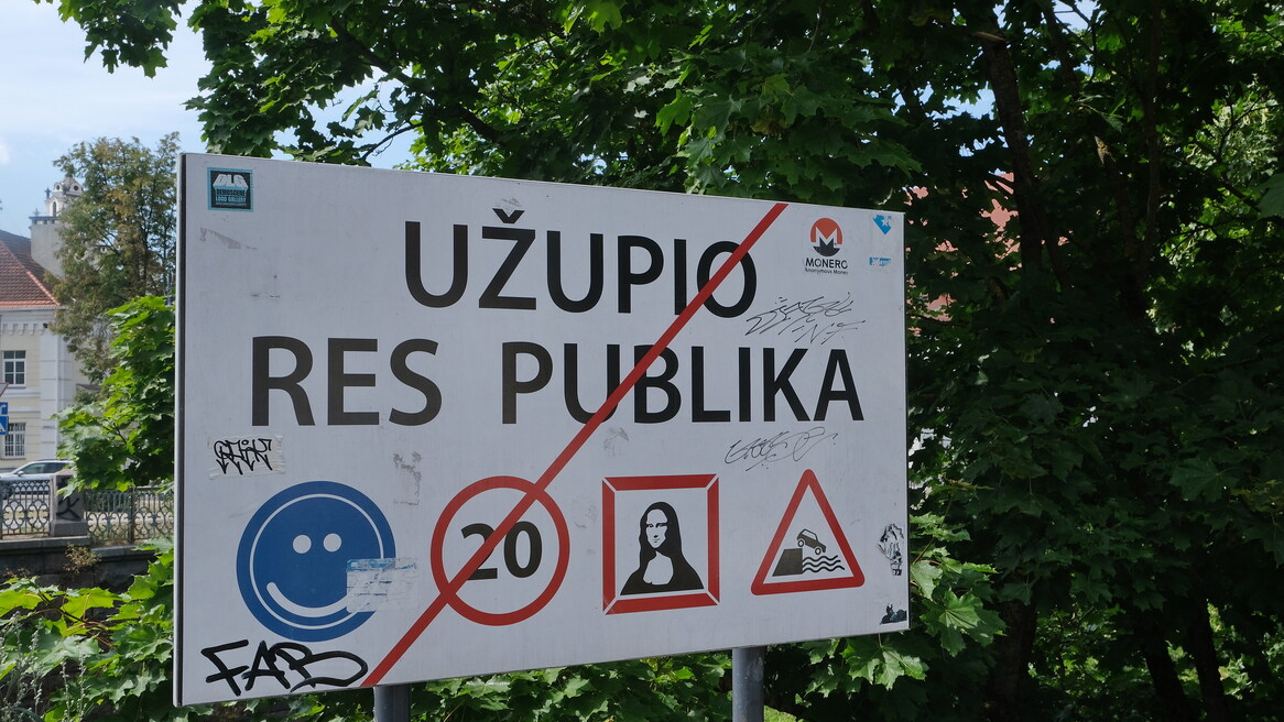 Cartel de la República de Užupis