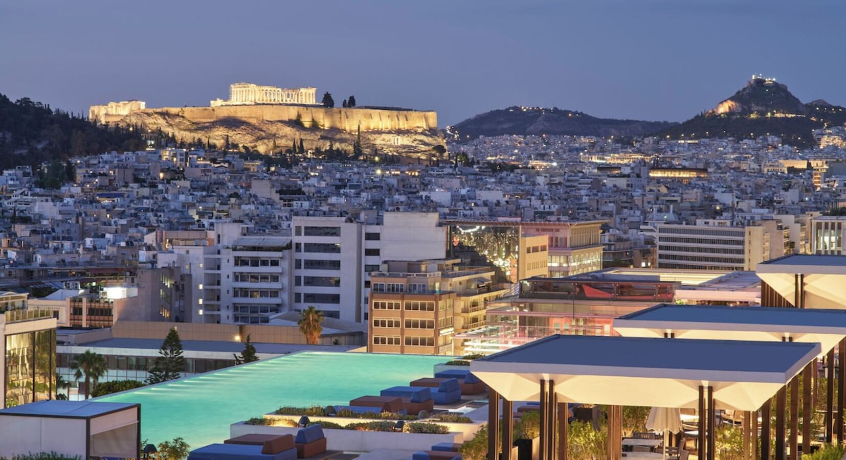 Rooftop Pool with Acropolis Views