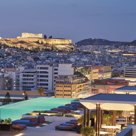 Rooftop Pool with Acropolis Views